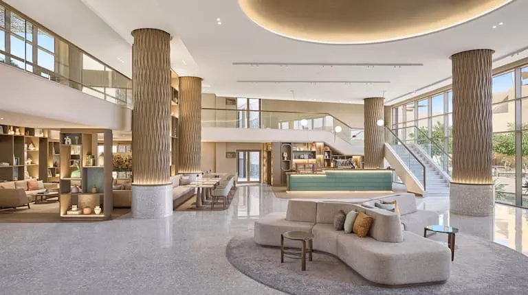 Lobby coffee hub at the DoubleTree by Hilton Mangroovy