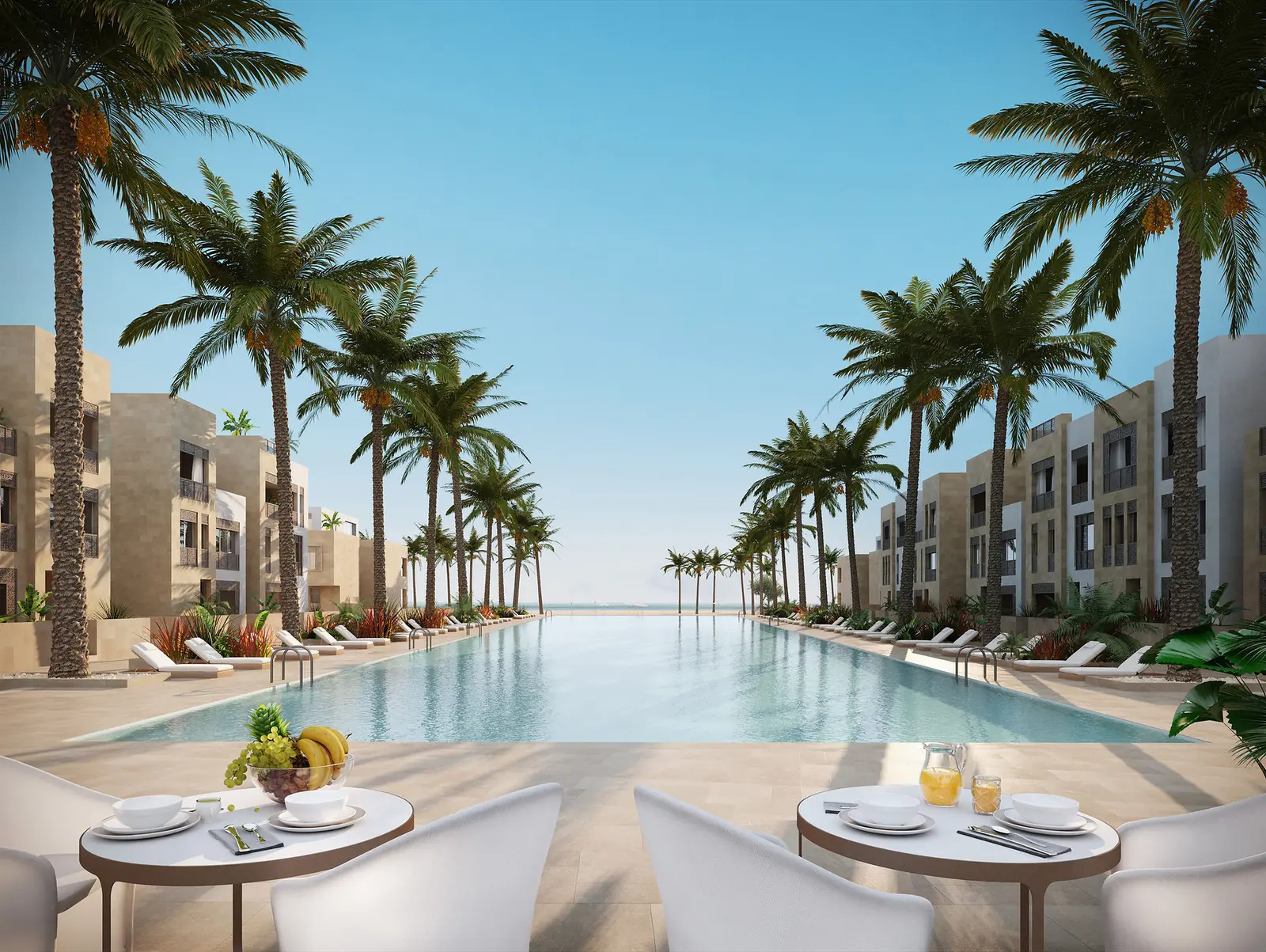 Club house and gardens at Mangroovy Residences